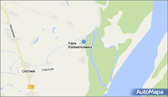 Kępa Radwankowska, Kępa Radwankowska, mapa Kępa Radwankowska