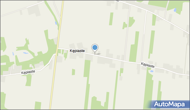 Kępiaste gmina Leszno, Kępiaste, mapa Kępiaste gmina Leszno