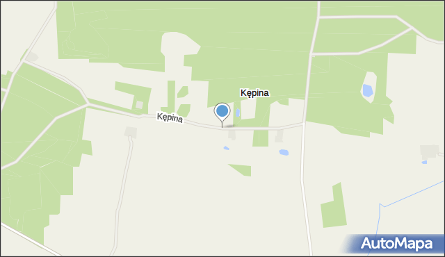 Kępina gmina Grabów, Kępina, mapa Kępina gmina Grabów