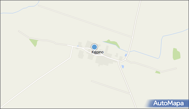 Kępino gmina Borów, Kępino, mapa Kępino gmina Borów