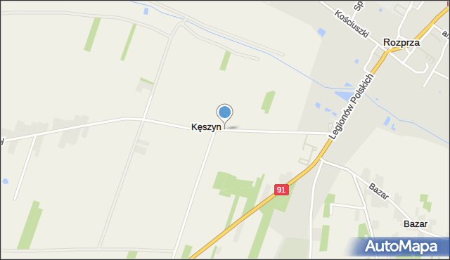 Kęszyn, Kęszyn, mapa Kęszyn