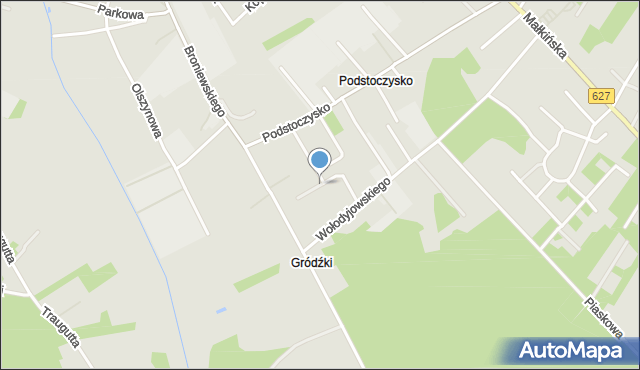 Ostrów Mazowiecka, Ketlinga, mapa Ostrów Mazowiecka