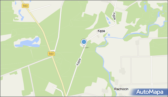 Rachocin, Kępa, mapa Rachocin