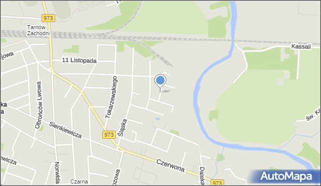 Tarnów, Kępińskiego Antoniego, prof., mapa Tarnów