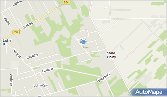 Wołomin, Ketlinga, mapa Wołomin