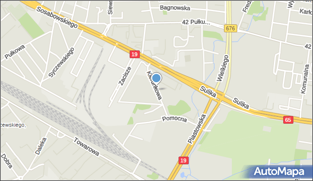 Białystok, Kierunkowa, mapa Białegostoku