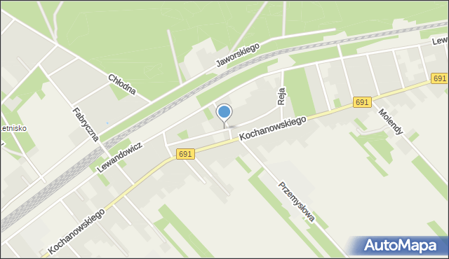 Garbatka-Letnisko, Kilińskiego Jana, płk., mapa Garbatka-Letnisko