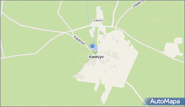 Kiedrzyn gmina Wyśmierzyce, Kiedrzyn, mapa Kiedrzyn gmina Wyśmierzyce