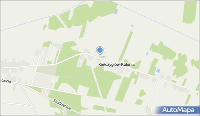 Kiełczygłów-Kolonia, Kiełczygłów-Kolonia, mapa Kiełczygłów-Kolonia