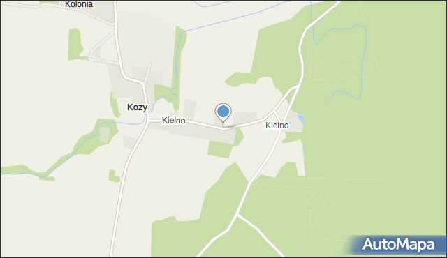 Kielno gmina Dobrzany, Kielno, mapa Kielno gmina Dobrzany