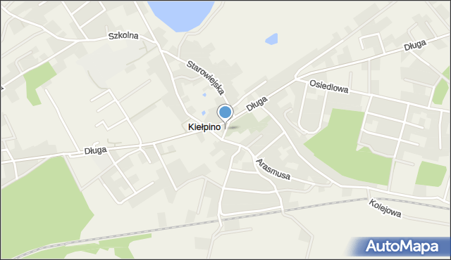 Kiełpino gmina Kartuzy, Kiełpino, mapa Kiełpino gmina Kartuzy