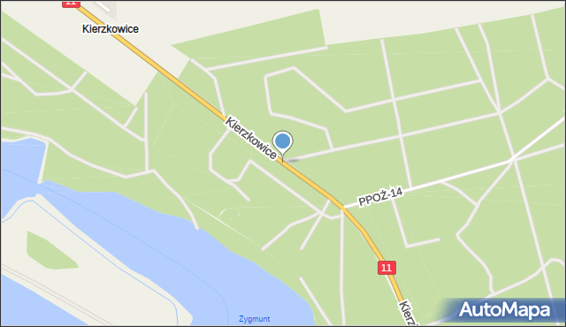 Kierzkowice, Kierzkowice, mapa Kierzkowice