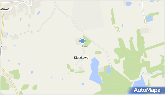 Kierzkowo gmina Polanów, Kierzkowo, mapa Kierzkowo gmina Polanów