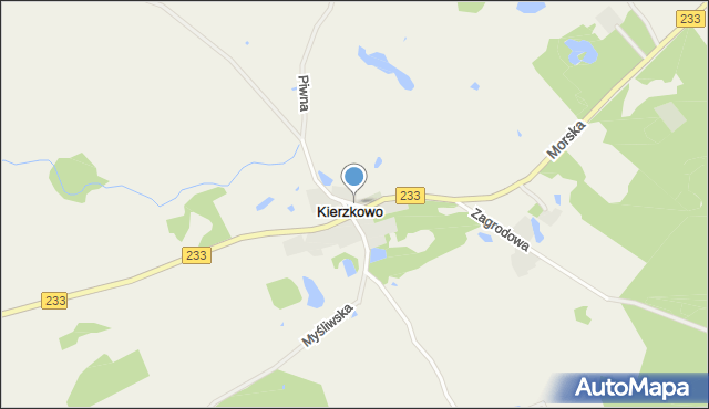 Kierzkowo gmina Przywidz, Kierzkowo, mapa Kierzkowo gmina Przywidz