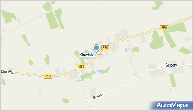 Kiewłaki, Kiewłaki, mapa Kiewłaki