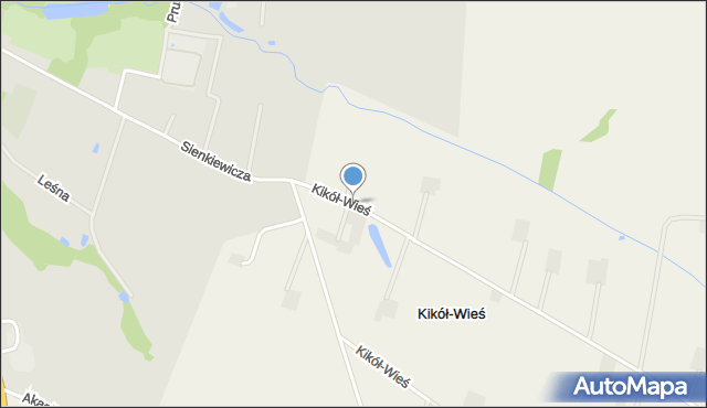 Kikół-Wieś, Kikół-Wieś, mapa Kikół-Wieś