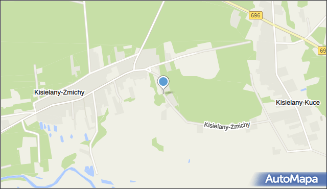 Kisielany-Żmichy, Kisielany-Żmichy, mapa Kisielany-Żmichy