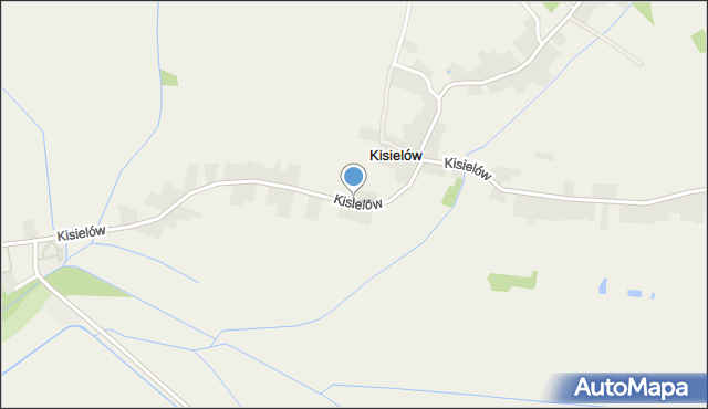 Kisielów gmina Zarzecze, Kisielów, mapa Kisielów gmina Zarzecze