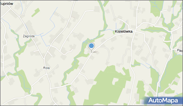 Kisielówka gmina Limanowa, Kisielówka, mapa Kisielówka gmina Limanowa