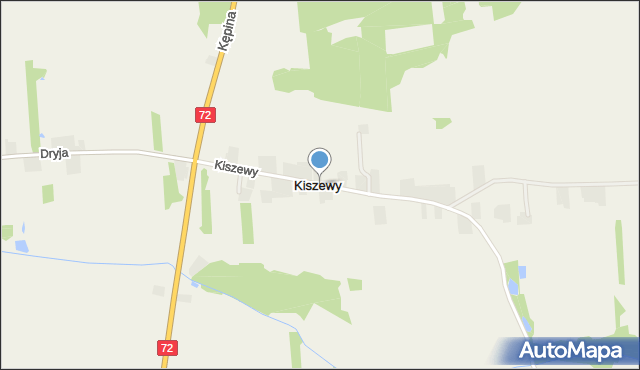 Kiszewy, Kiszewy, mapa Kiszewy