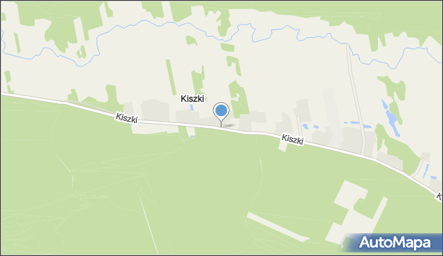 Kiszki gmina Janów Lubelski, Kiszki, mapa Kiszki gmina Janów Lubelski