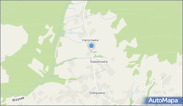 Kościelisko, Kierpcówka, mapa Kościelisko