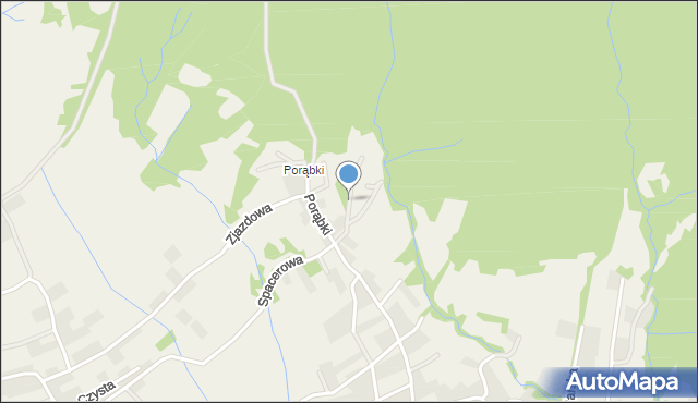 Łodygowice powiat żywiecki, Kiełek, mapa Łodygowice powiat żywiecki