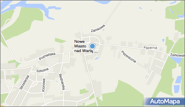 Nowe Miasto nad Wartą, Kilińskiego Jana, płk., mapa Nowe Miasto nad Wartą