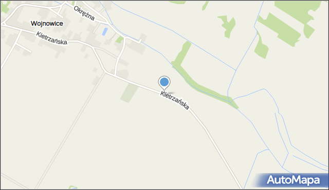 Wojnowice gmina Kietrz, Kietrzańska, mapa Wojnowice gmina Kietrz