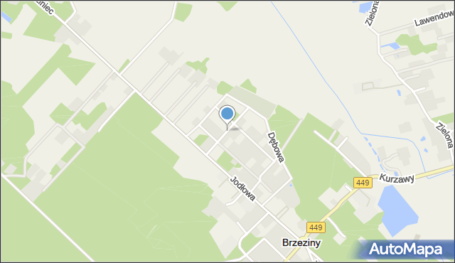 Brzeziny powiat kaliski, Klonowa, mapa Brzeziny powiat kaliski