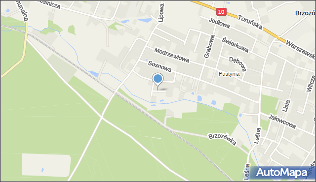Brzozówka gmina Obrowo, Klonowa, mapa Brzozówka gmina Obrowo