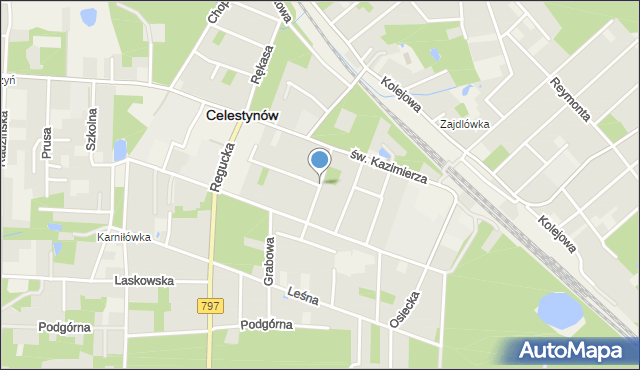 Celestynów powiat otwocki, Klonowa, mapa Celestynów powiat otwocki