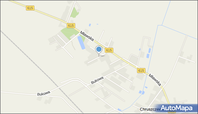 Chruszczewo, Klonowa, mapa Chruszczewo