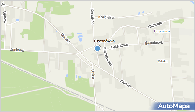 Czosnówka, Klonowa, mapa Czosnówka