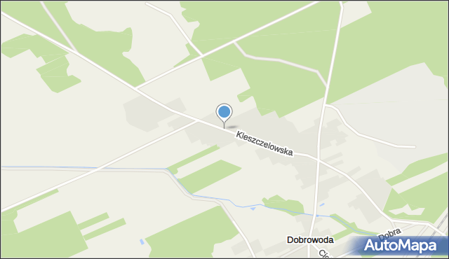 Dobrowoda gmina Kleszczele, Kleszczelowska, mapa Dobrowoda gmina Kleszczele