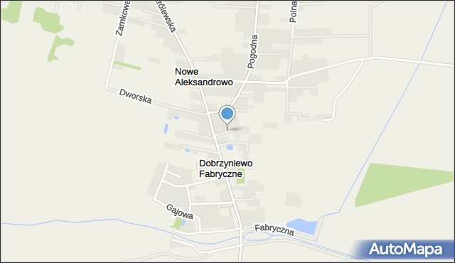 Dobrzyniewo Fabryczne, Klonowa, mapa Dobrzyniewo Fabryczne