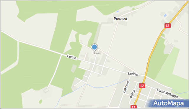 Górczyna gmina Szlichtyngowa, Klonowa, mapa Górczyna gmina Szlichtyngowa