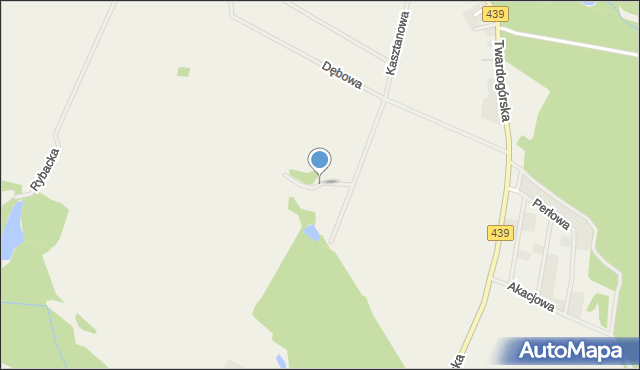 Goszcz, Klonowa, mapa Goszcz