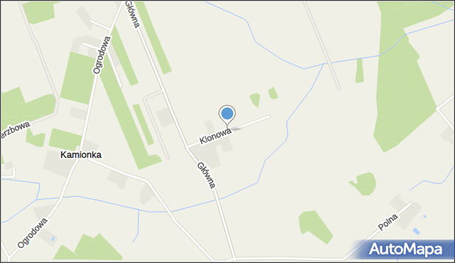 Jaroszowa Wola, Klonowa, mapa Jaroszowa Wola