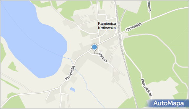 Kamienica Królewska, Klonowa, mapa Kamienica Królewska