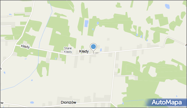 Kłady, Kłady, mapa Kłady