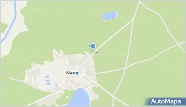 Klaniny, Klaniny, mapa Klaniny