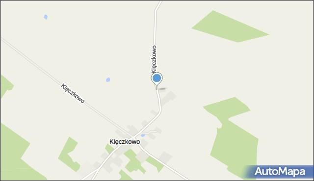 Klęczkowo gmina Działdowo, Klęczkowo, mapa Klęczkowo gmina Działdowo