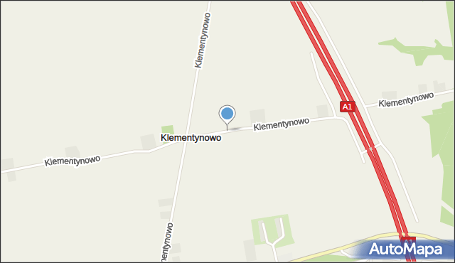 Klementynowo, Klementynowo, mapa Klementynowo