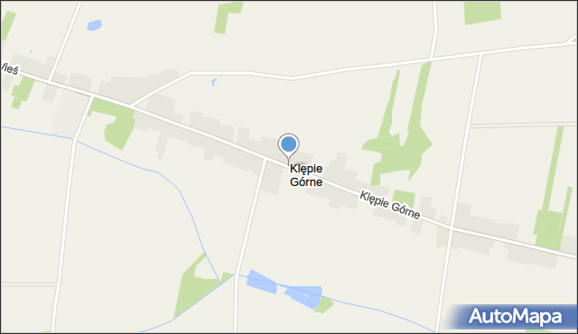 Klępie Górne, Klępie Górne, mapa Klępie Górne