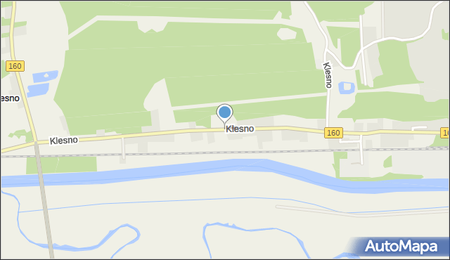 Klesno, Klesno, mapa Klesno