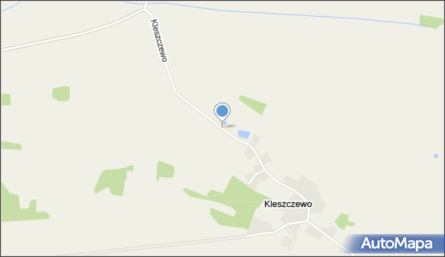 Kleszczewo gmina Osieczna, Kleszczewo, mapa Kleszczewo gmina Osieczna