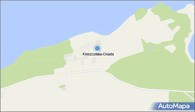 Kleszczewo-Osada, Kleszczewo-Osada, mapa Kleszczewo-Osada