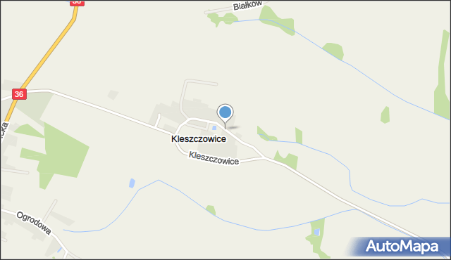 Kleszczowice, Kleszczowice, mapa Kleszczowice