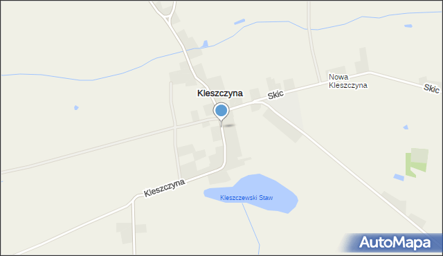 Kleszczyna, Kleszczyna, mapa Kleszczyna